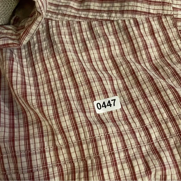 Eddie Bauer Men's Tan Plaid Button Down Shirt - Picture 10 of 10